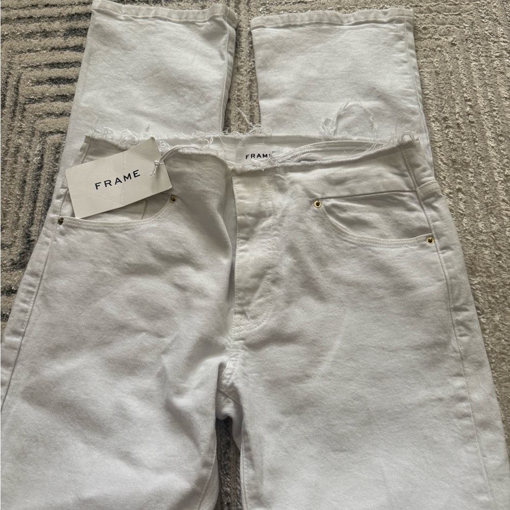 Frame white denim